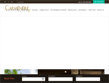 Tablet Screenshot of hotelcarmenere.com